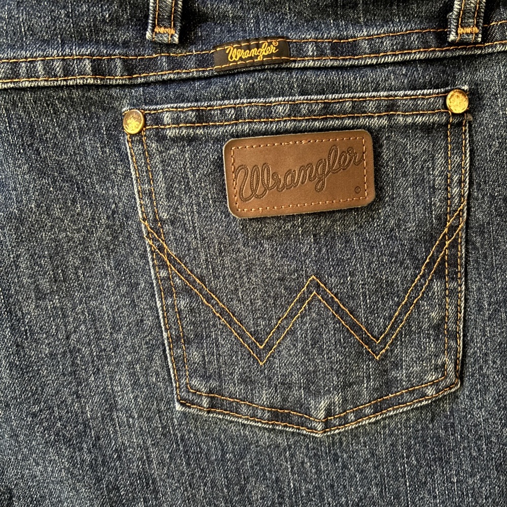 Wrangler Premium Performance Advanced Comfort Cowboy Cut Slim Fit Jeans 38x32 - Picture 5 of 11